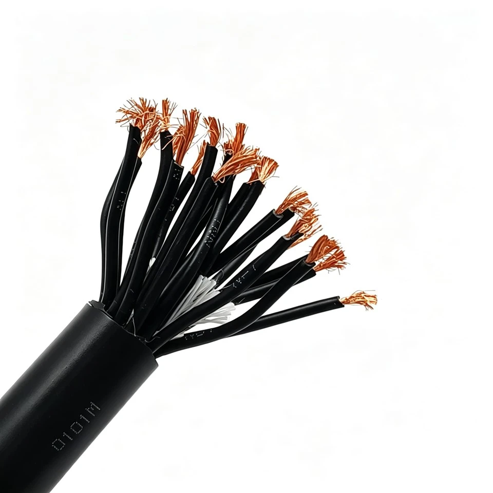 Přizpůsobený kabel PVC 24*18AWG, měděný vodič s pláštěm NBR, kroucený, odolný proti oleji a-otěru, pro CNC obráběcí stroje